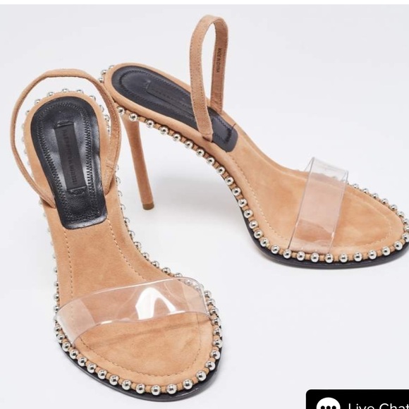 Alexander Wang Beige Suede & PVC Nova Slingback Sandals 🤎 - Picture 5 of 17